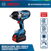 Bosch GDS 18V-1050 H Professional Cordless Impact Wrench (Bare Tool)
